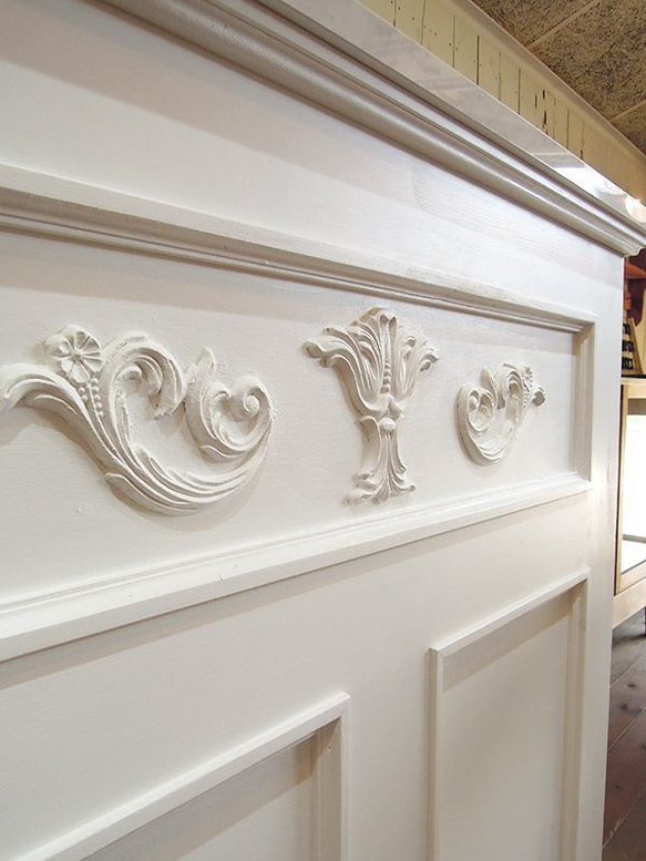 美容室 ネイルサロン エステサロン アンティーク調レジカウンター レジ台 レセプションカウンター W1000 大理石天板 