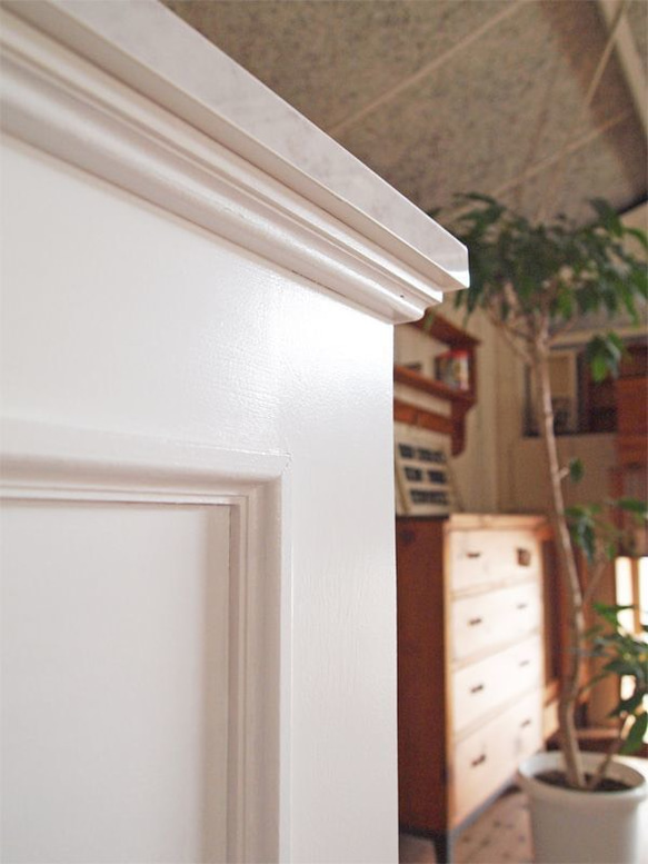 美容室 ネイルサロン エステサロン アンティーク調レジカウンター レジ台 レセプションカウンター W1000 大理石天板 W1000