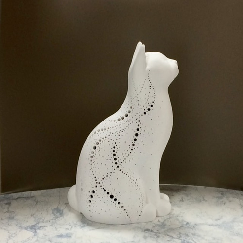 猫型ランプシェード(星のダンス) スタンドライト・テーブルランプ 猫