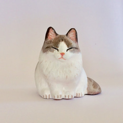 キジトラ白猫 その他インテリア雑貨 猫ハウス 通販 10566957｜Creema