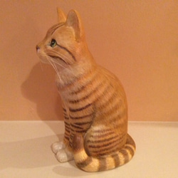 大きな茶トラ猫(約28cm） 4枚目の画像