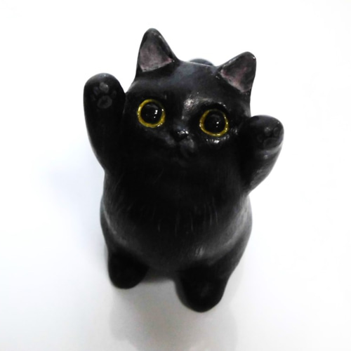 確認用】黒猫さん✻石塑粘土×羊毛フェルト