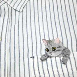 袖珍貓胸針Saba虎貓 第2張的照片