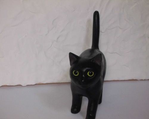 黒猫のクロちゃん（お散歩） 立体・オブジェ 猫ハウス 通販