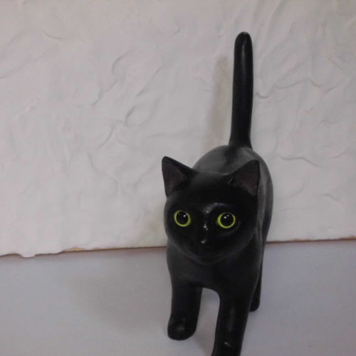 黒猫のクロちゃん（お散歩） 立体・オブジェ 猫ハウス 通販