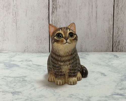 猫の置物 Ahura 雨傘 猫 置物 オブジェ ネコ ねこ キャット