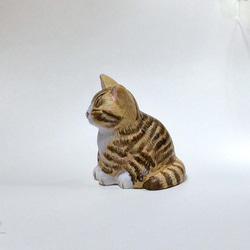 キジトラ猫の置物(Ⅱ） 4枚目の画像