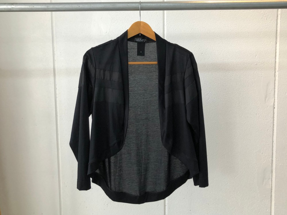 (受注生産)カットソーボレロ☆黒　綿ローン☆