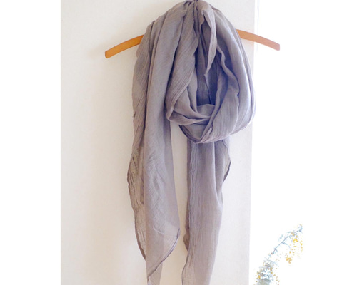 新品★うさとの服　巻スカート　ストール　コットン/ インディゴ草木染め 新品☆うさとの服 巻スカート ストール コットン/ インディゴ