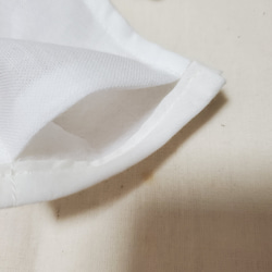 刺繍柔らか綿布、３層立体布マスク フィルターポケット付き 5枚目の画像