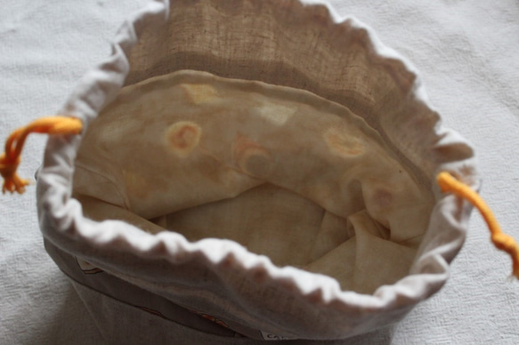 パン柄のお弁当袋（ベージュ） 3枚目の画像