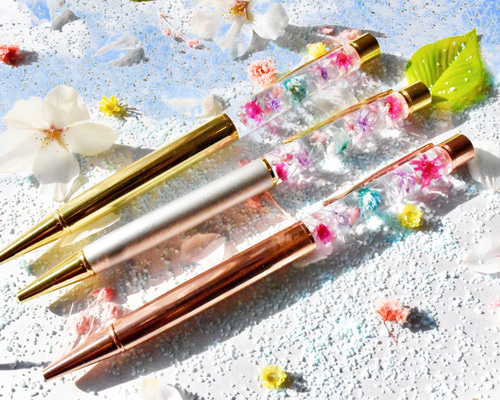 ハーバリウムボールペン 人気の新色 ペン・筆記用具 nijiirofactory