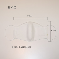 麻と接触冷感のマスク 白（肌側に接触冷感クリアーナクール使用、ノーズワイヤー入り、夏マスク） 3枚目の画像