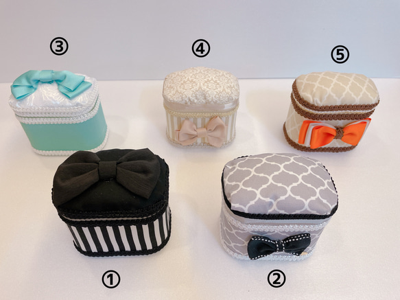 Francfranc ダマスク柄収納ボックス5点セット ランチボックス