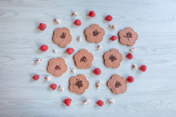 かなざわハイカラ クッキー　紅酒粕とラズベリー3枚入 3枚目の画像