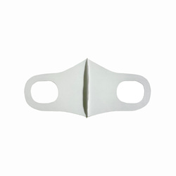 ストレッチマスク 夏マスク フィルターポケット付き Ｍサイズ ライトグレー 2枚目の画像