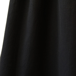 ●【オーダー品・ポケット付き！】シックで柔らかな着心地 コットンビエラのスカート｜ブラック（黒） 9枚目の画像