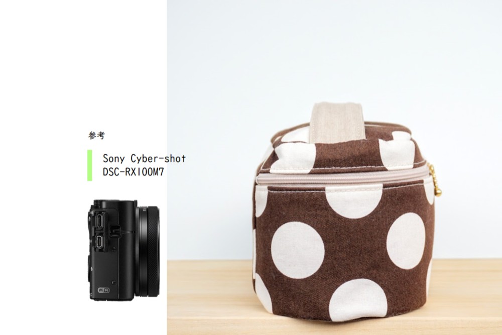 コンデジ用カメラポーチ（セパレートタイプ、サイズフリー、プロテクター／底敷き付属）