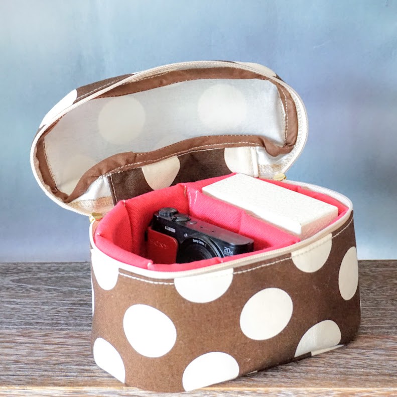 コンデジ用カメラポーチ（セパレートタイプ、サイズフリー、プロテクター／底敷き付属）