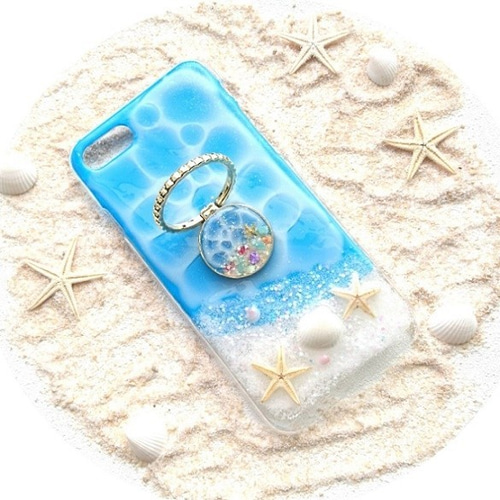 自分だけの海♪iphone/ Androidケース（スマホリング付き) 自分だけの海♪iphoneケース（スマホリング付き） - MICK-SIN