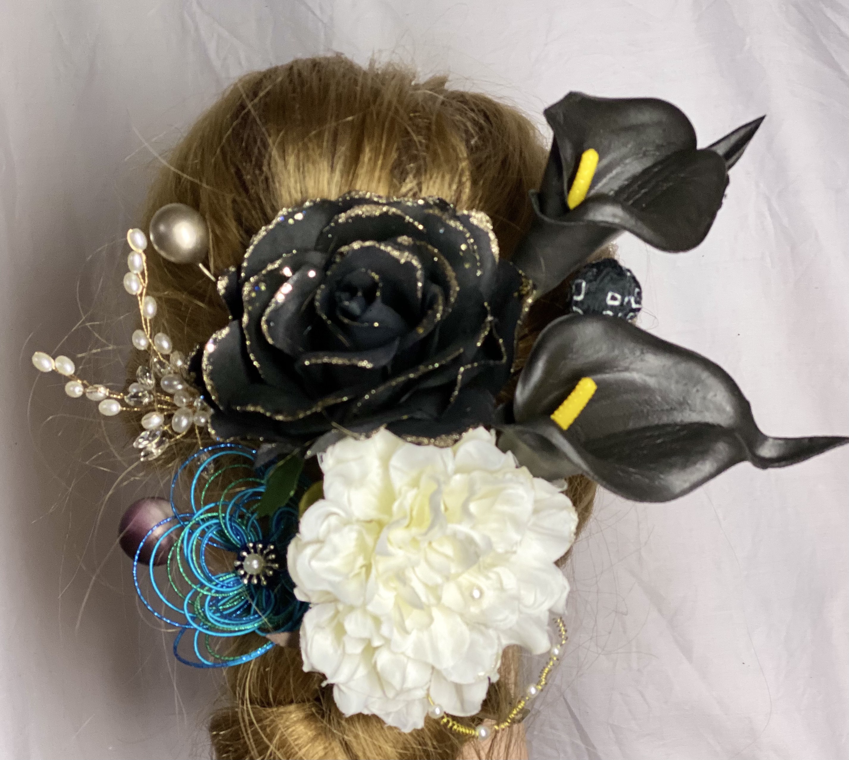 髪飾り　ヘアーオーナメント黒