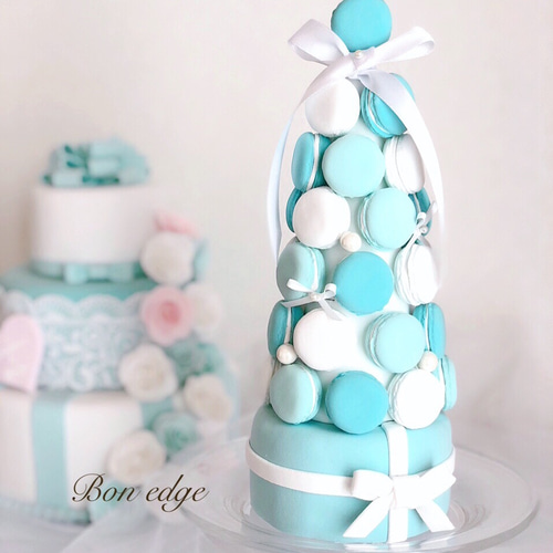 メイプリルMikiFukumoto | 🗼macaron tower🗼 ブルー&ホワイトの