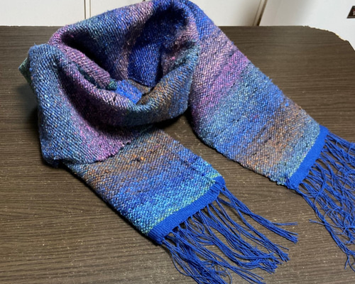 送料無料】野呂 英作 毛糸使用 ストールみたいなマフラー マフラー