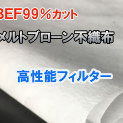 【送料込】新パターン・フィルタポケット付き不織布付き布マスク【B】 6枚目の画像