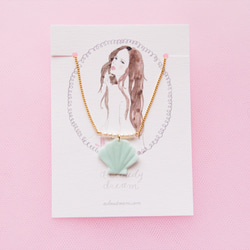 candy necklace shell+pearl large MINT 2枚目の画像