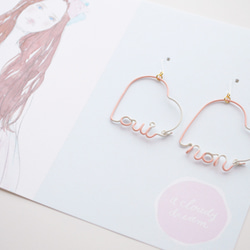 ARTY WIRE PIERCE oui non PASTEL PEACH 4枚目の画像