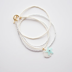 SHELL BRACELET MINT/WHITE 3枚目の画像