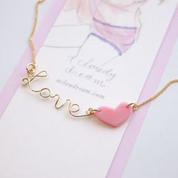 “Love” letter necklace chain-ver. 1枚目の画像