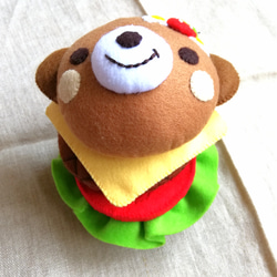くまちゃんバーガー おもちゃ・人形 sai* 通販 9117429｜Creema