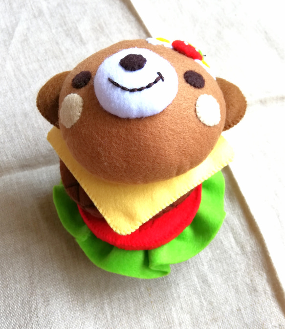 くまちゃんバーガー おもちゃ・人形 sai* 通販 9117429|Creema くまちゃんバーガー おもちゃ・人形 sai* 通販 9117429|Creema