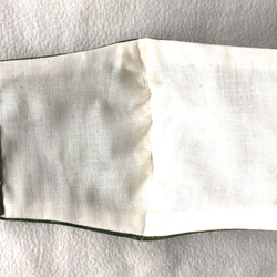 【送料無料】立体布マスク 遠州綿紬（遠州木綿）、オーガニックダブルガーゼ 4枚目の画像