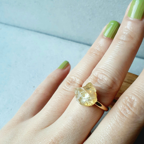 イエローアパタイトリング No.52 指輪・リング moonshiner 通販
