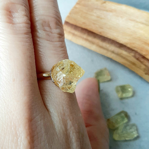 イエローアパタイトリング No.52 指輪・リング moonshiner 通販