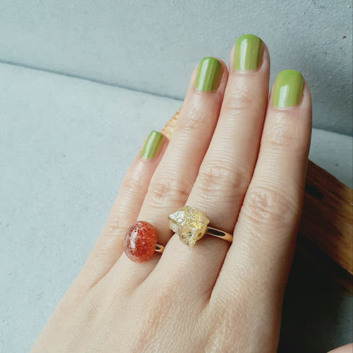 イエローアパタイトリング No.52 指輪・リング moonshiner 通販