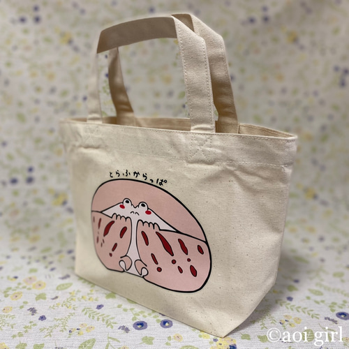 ❗️お値下げしました❗️／トラフカラッパのナチュラルトートバッグ 
