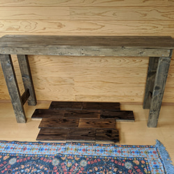 ハンドメイド　アンティーク風　作業台　キッチン台　デスク　机　サイズ変更可能 4枚目の画像