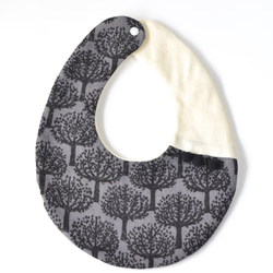 SALE！50%OFF baby bib pompon EGG gray 2枚目の画像