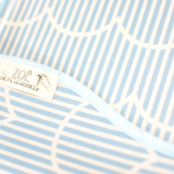 膳食圍裙naminami（具有便攜袋）ST淺藍色 第4張的照片
