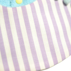 嬰兒圍兜絨球360°淡紫色淺藍色嬰兒保持 第3張的照片