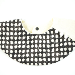 baby bib pompon 360° black 2枚目の画像