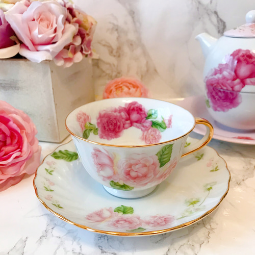 ティーカップ、薔薇 ティーカップ romio 通販 10258382｜Creema