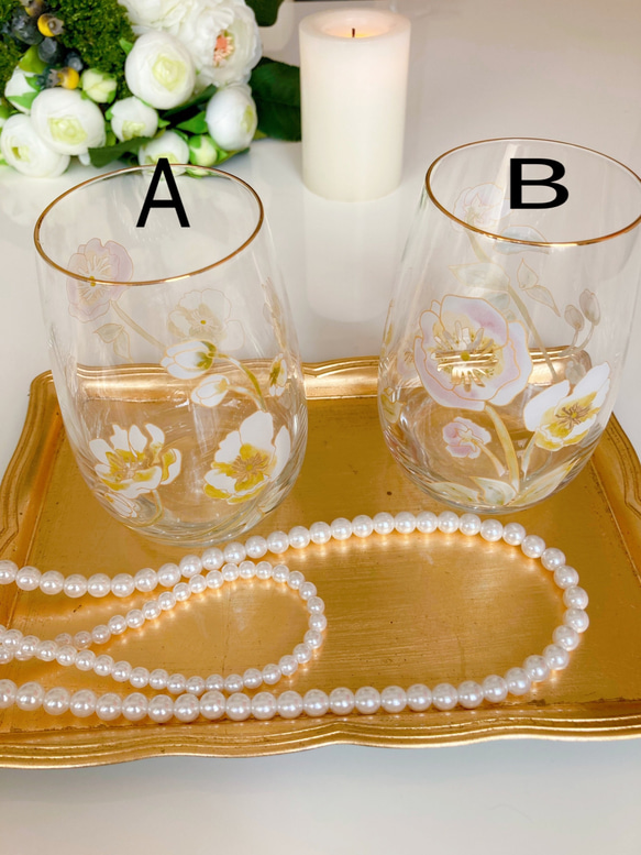 ガラス作家　ミネウチモネ　1点もの　綺麗なイエローグラス　作家物　小さめグラス sorairo-used-glass-dot-amber-