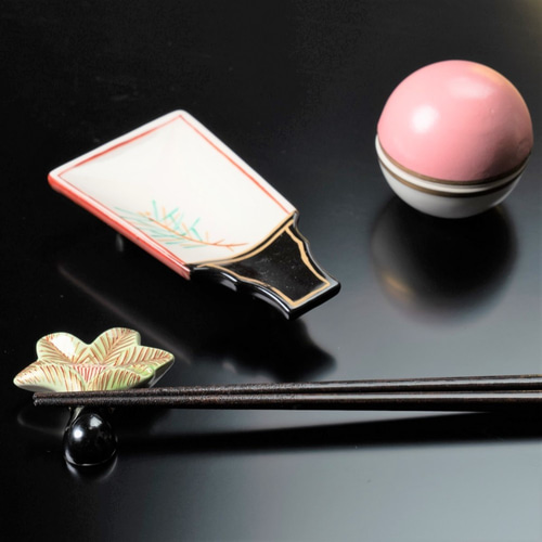 お正月】2026 京焼・清水焼 追羽根の箸置き 箸・箸置き 京焼・清水焼