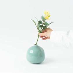 花入れ 青磁 青磁瓜型花入 - 茶道具・抹茶通販 | ギャラリーきほうオンラインショップ