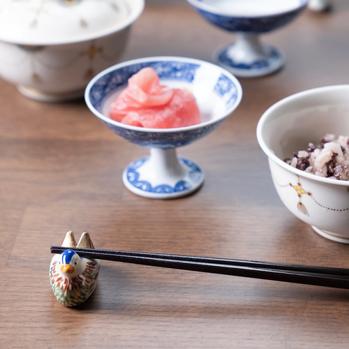 京焼・清水焼】縁起の良い 瑞鳥(ずいちょう)箸置き 京都 箸・箸置き 京