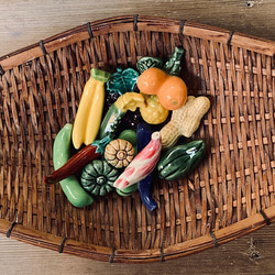 野菜果物箸置き 花きゅうり 京焼 5枚目の画像